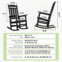 VEVOR Porch Rocker HIPS Outdoor Rocking Chair High Back 2 pcs 400 lbs Weight