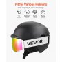 VEVOR Frameless Skibril, Sferische Lens met Roze Revo Coating, OTG Anti-Fog Bril, Motorbril, Motocrossbril, Geschikt voor Skiën, Skaten, Snowboarden