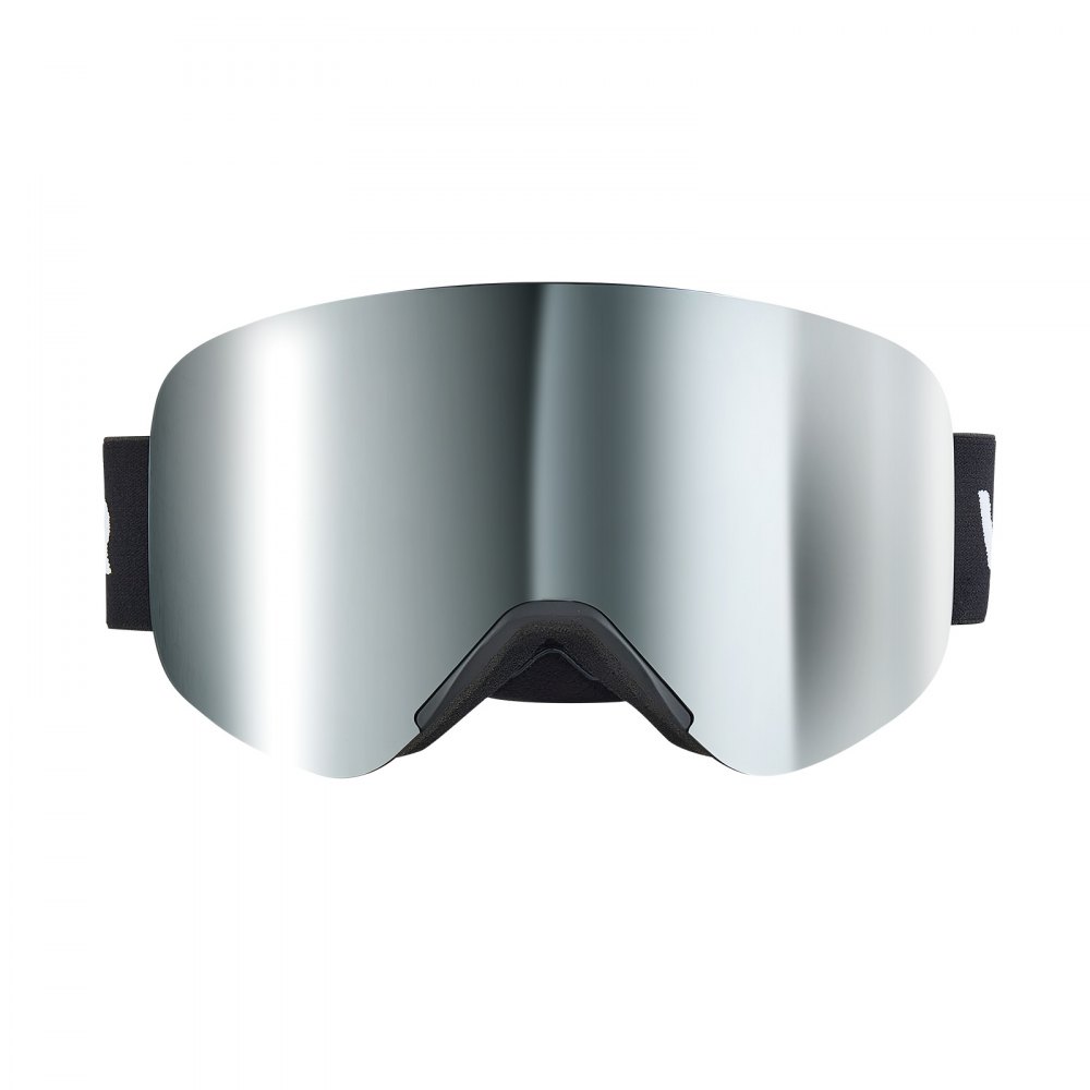VEVOR Skibril Frameloos, Magnetische Cilindrische Lens met Zilverkleurige Spiegel Revo Coating, OTG Anti-condens Bril, Motorbril, Geschikt voor Skiën, Skaten, Snowboarden
