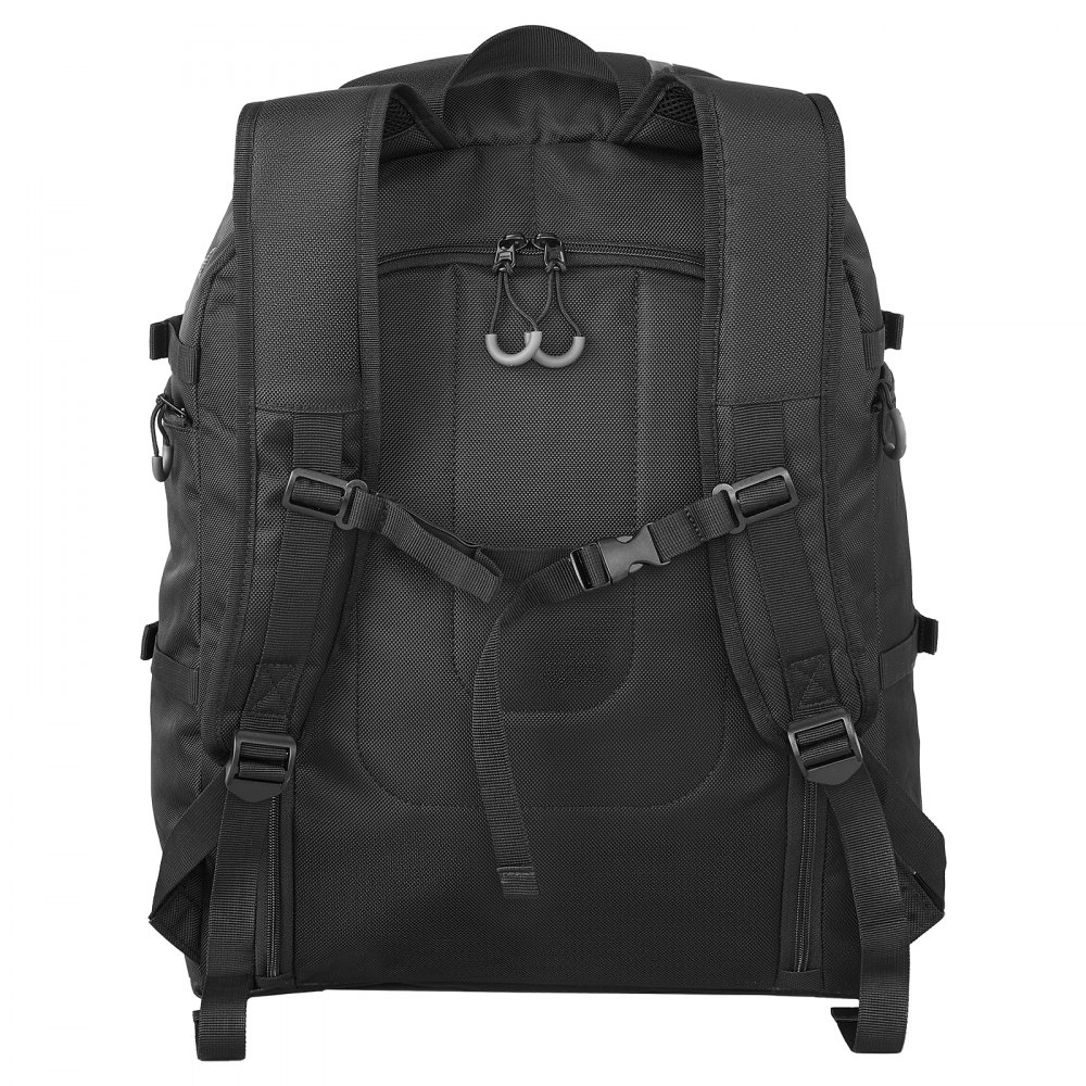 VEVOR Skischoentas, 65L reistas voor snowboardschoenen, met waterdichte buitenkant en bodem, 1680D Oxford, tas voor ski's, snowboards, helmen, brillen, handschoenen en accessoires (zwart)