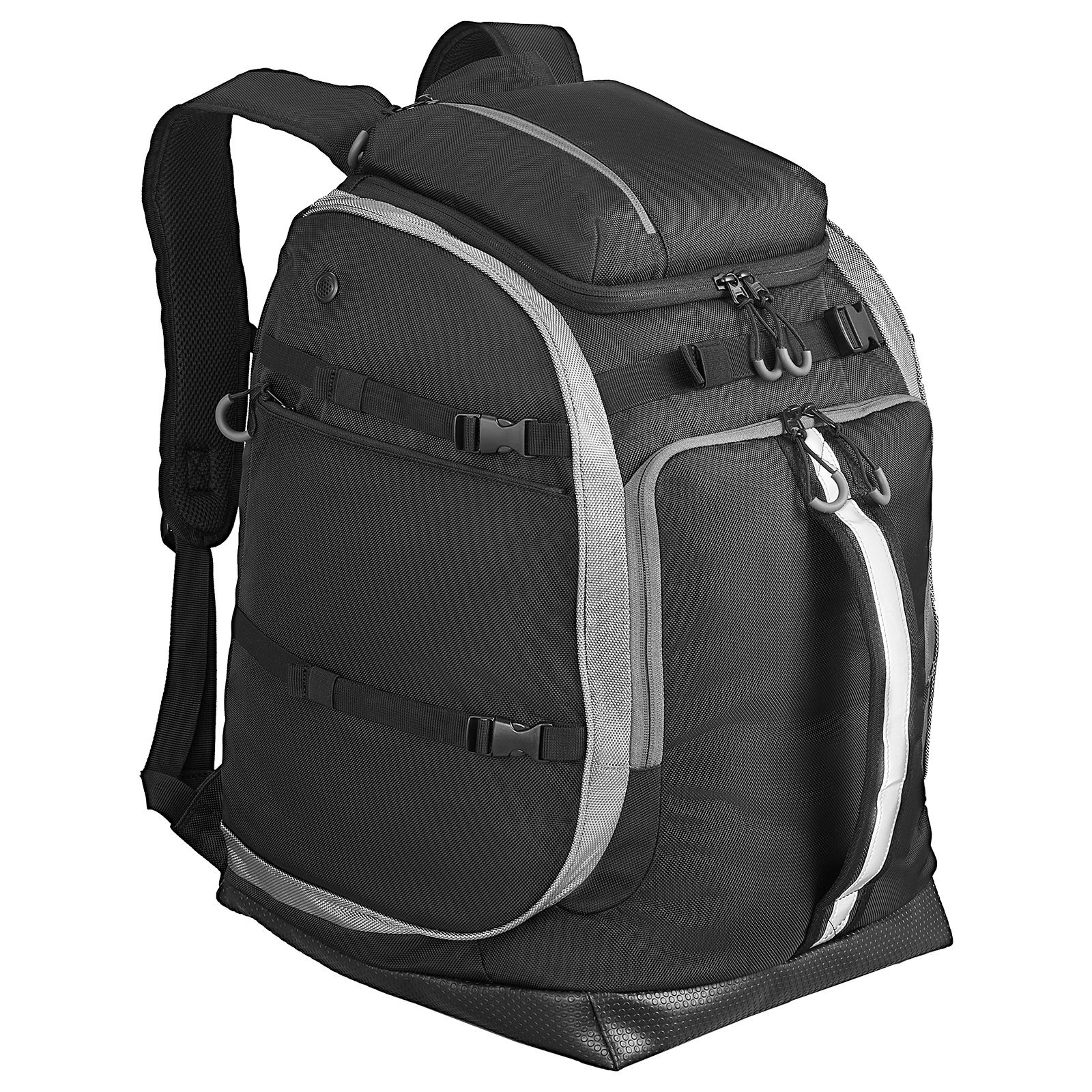 VEVOR Skischoentas, 65L reistas voor snowboardschoenen, met waterdichte buitenkant en bodem, 1680D Oxford, tas voor ski's, snowboards, helmen, brillen, handschoenen en accessoires (zwart)