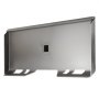 VEVOR skid steer attachment plate in silver with mounting slots and reinforced structure.