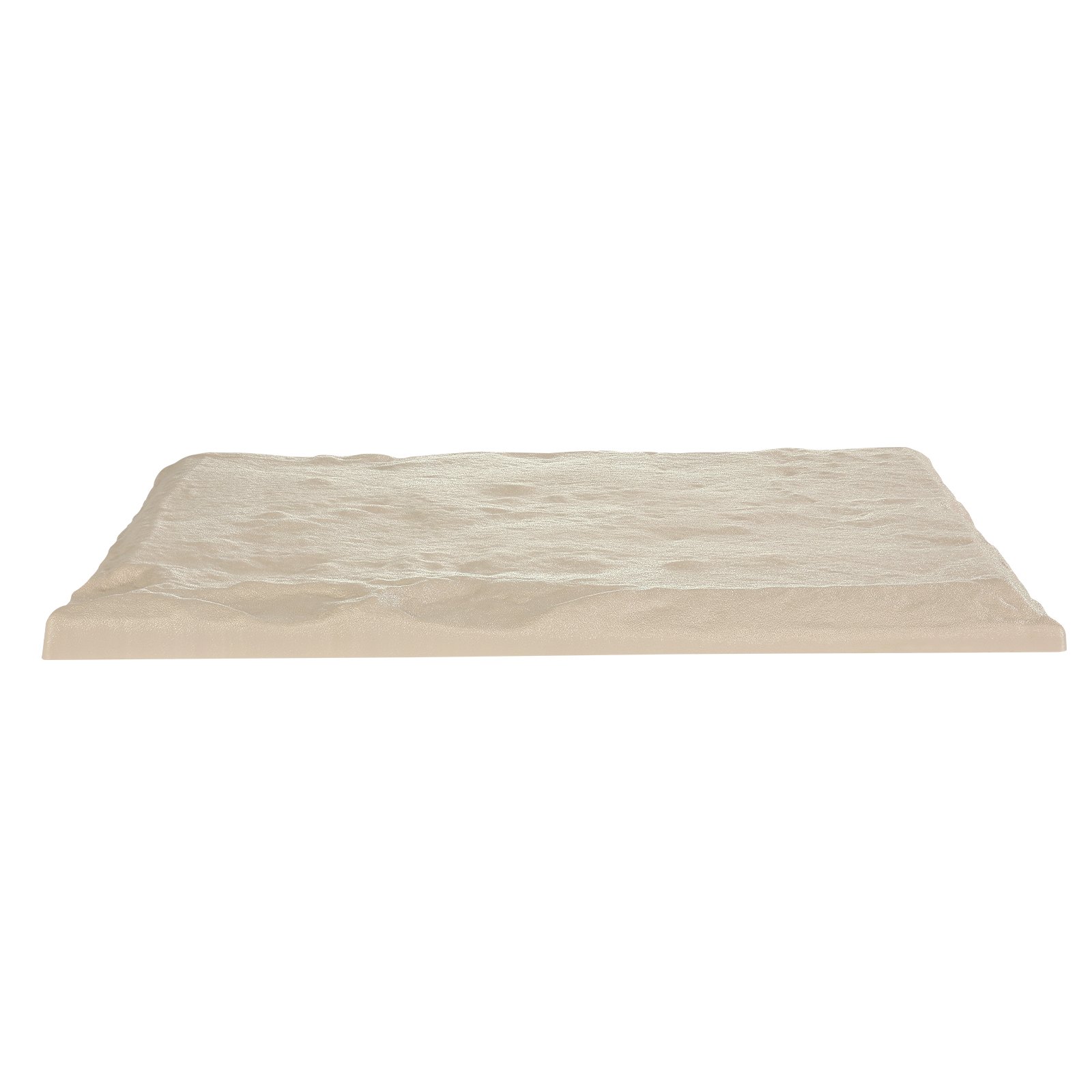 VEVOR Stepping Stones Garden, 4 stuks, 395x395 mm, decoratieve bestratingsplaat met palen, kunststof padtegels, stenen plaat van PC-hars, steenlook voor gazon, terraslandschap, beige