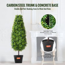 VEVOR Set van 2 Kunstmatige Buxus Toren Vormsnoei PE Decoratief Buxus 91,4 cm