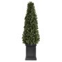 VEVOR Artificial Boxwood Topiary 3.3 Ft Set of 2 with Sturdy Pot Greenery, Premium PE Fake Trees, Year-Round Indoor & Outdoor Faux Green Plant for Front Door, Entryway, Porch, Balcony, Patio, Garden