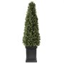 VEVOR Artificial Boxwood Topiary 3.3 Ft Set of 2 with Sturdy Pot Greenery, Premium PE Fake Trees, Year-Round Indoor & Outdoor Faux Green Plant for Front Door, Entryway, Porch, Balcony, Patio, Garden