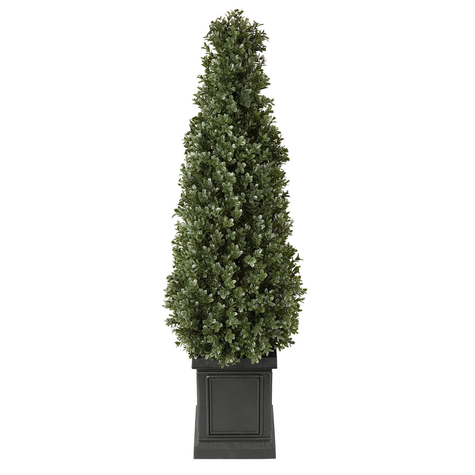 VEVOR Kunstplant 2 stuks. Kunstmatige buxus met PP-pot 1000 mm, decoratieve plant voor woonkamer, balkon, kantoor, veranda, tuin of terras, UV-bestendig, kunstboom gemaakt van PE, levensecht, binnen en buiten