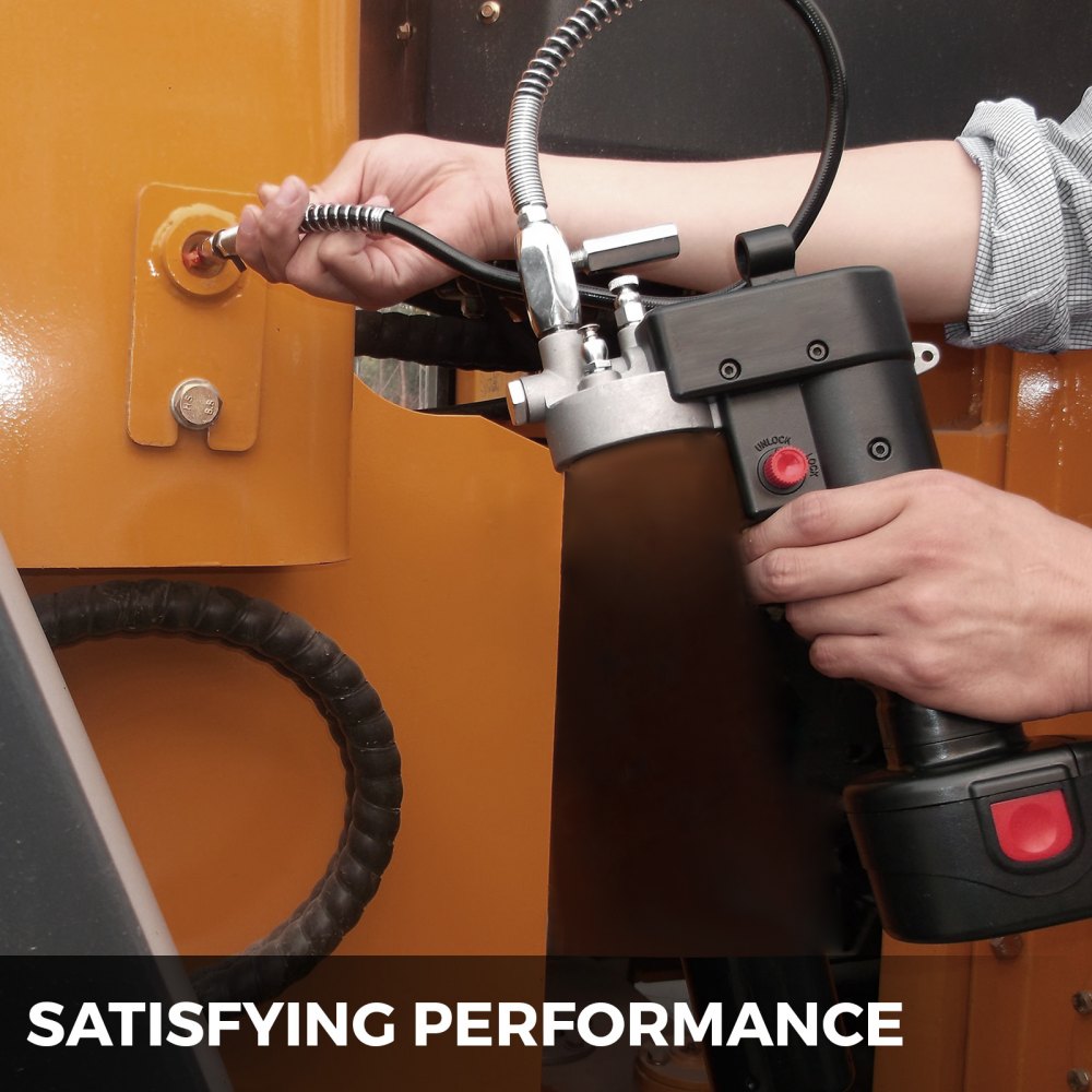 VEVOR Electric Grease Gun grease care18V 500G Battery Grease Gun Cordless Grease Gun or Bulk Fill 8000Psi 1 Hour Fast only for de