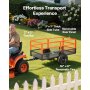 VEVOR Dump Trailer, 725,75 kg, ATV UTV Trailer Stalen Trekkiepwagen met Verwijderbare Achterklep, Tuintrailer Trekkiepwagen voor Grasmaaiers, Tractoren en Tuinafval