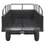 VEVOR Heavy-Duty zitmaaier kiepwagen met 340 kg laadvermogen, trekhaak met kantelbare laadbak, aanhanger met opvouwbare zijwanden, zwarte ATV UTV kiepwagen