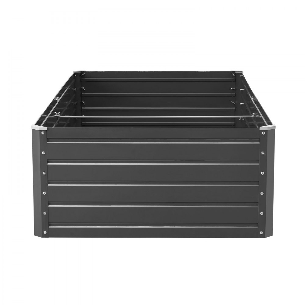 VEVOR Verhoogd Tuinbed, Metaal, 2032x1016x470 mm, Plantbed, Groentebed, Plantenbak met Open Bodem & Afgeronde Randen, Groot Bloembed, Kruidenbed voor Groenten, Bloemen, Kruiden & Vetplanten