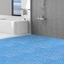 VEVOR in elkaar grijpende tegels 50 stuks vloertegels drainage vloertegels vloertegels 30 x 30 cm vierkante vloertegels voor buiten patio pvc vloertegels badkamer zwembad toilet blauw