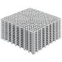 VEVOR in elkaar grijpende tegels 12 stuks vloertegels drainage vloertegels vloertegels 30 x 30 cm vierkante vloertegels voor buiten patio pvc vloertegels badkamer zwembad toilet grijs