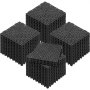 VEVOR in elkaar grijpende tegels 55 stuks. Vloertegels met drainage, 30 x 30 cm. Vierkante vloertegels voor buiten, terras, PVC-vloertegels, badkamer, toilet, zwart.