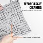VEVOR in elkaar grijpende tegels 55 stuks vloertegels drainage vloertegels, vloertegels 30 x 30 cm buiten vierkante vloertegels patio PVC vloertegels badkamer, zwembad, toilet, grijs