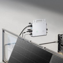 VEVOR Solar Grid Tie Micro-omvormer, 600W IP67 waterdichte Solar Micro-omvormer, zonne-energie Grid Tie-omvormer, DC 18-50V bedrijfsspanning met APP WiFi-antenne voedingskabel