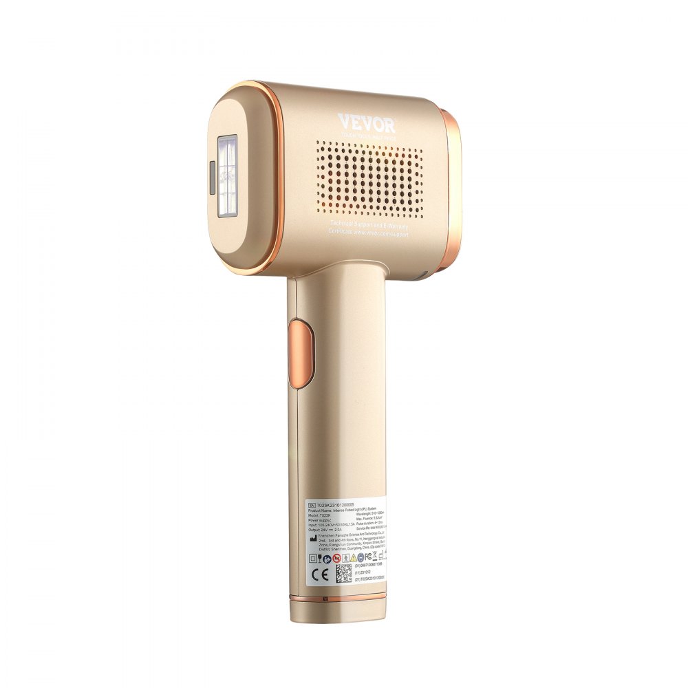 VEVOR IPL-laserontharingsapparaat 19J Haarverwijderaar Epilator 510-1200 nm Golflengtebereik 3,0 m² Lichtgevend gebied 3-in-1 Upgrade-modus HR (haarverwijdering) SC (huidverjonging) RA (acneverwijdering)