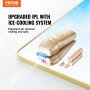 VEVOR IPL laserontharingsapparaat 16J ontharingsapparaat epilator 510-1200 nm golflengtebereik 4,0 m² lichtgevend gebied 5-niveaus intensiteitsaanpassing 400.000 lichtpulsen ontharing