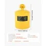 VEVOR Veiligheidscontainer, 19 L, Type I Veiligheidscontainer voor Diesel met Vlamdover, Zelfsluitende Deksel & PE Trechter, Ergonomische Handgreep, Opslagcontainer voor Ontvlambare Stoffen, Geel
