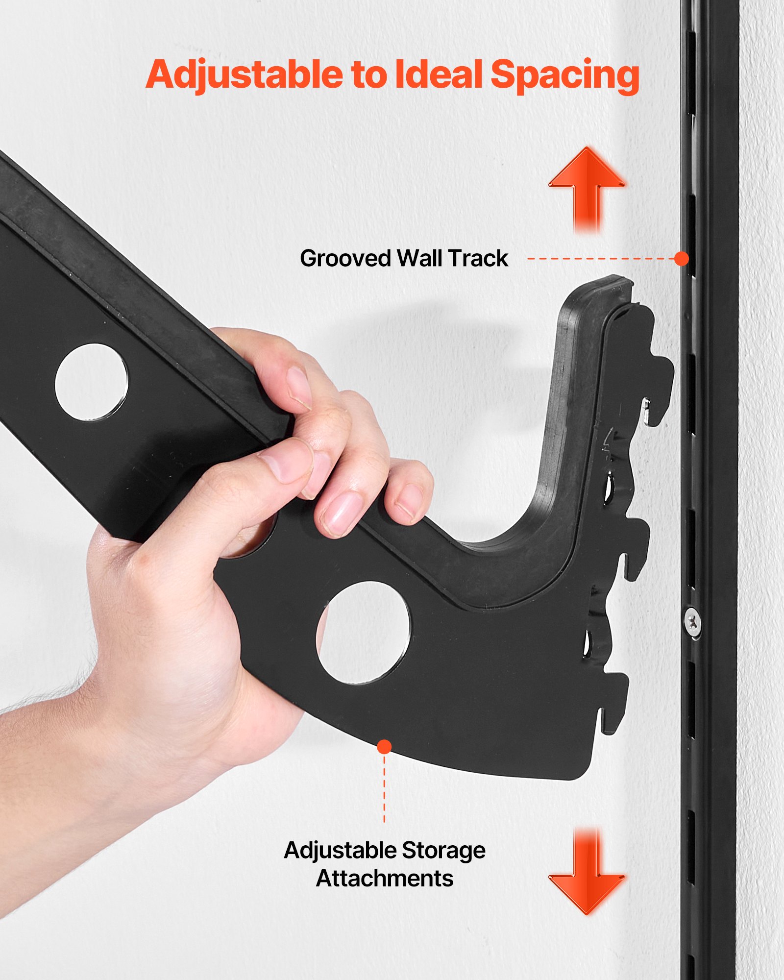 VEVOR Surfboard Wandhouder (4 Niveaus) Horizontale Surfboard Rack Hanger voor Opslag & Display, Hoogte Verstelbare Organizer voor Kiteboards Shortboards Ski's Snowboards Zwart