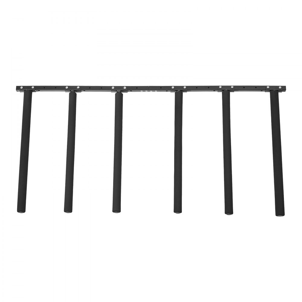 VEVOR Surfboard Wandhouder (5 Niveaus) Verticale Surfboard Rack Hanger voor Opslag & Display, Verstelbare Organizer voor Kiteboards, Shortboards, Ski's, Snowboards, Zwart