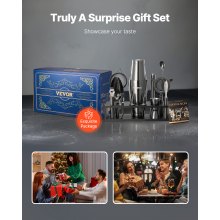 VEVOR Cocktailshakerset 13-delig. Barmanset RVS Bargereedschap Mixer