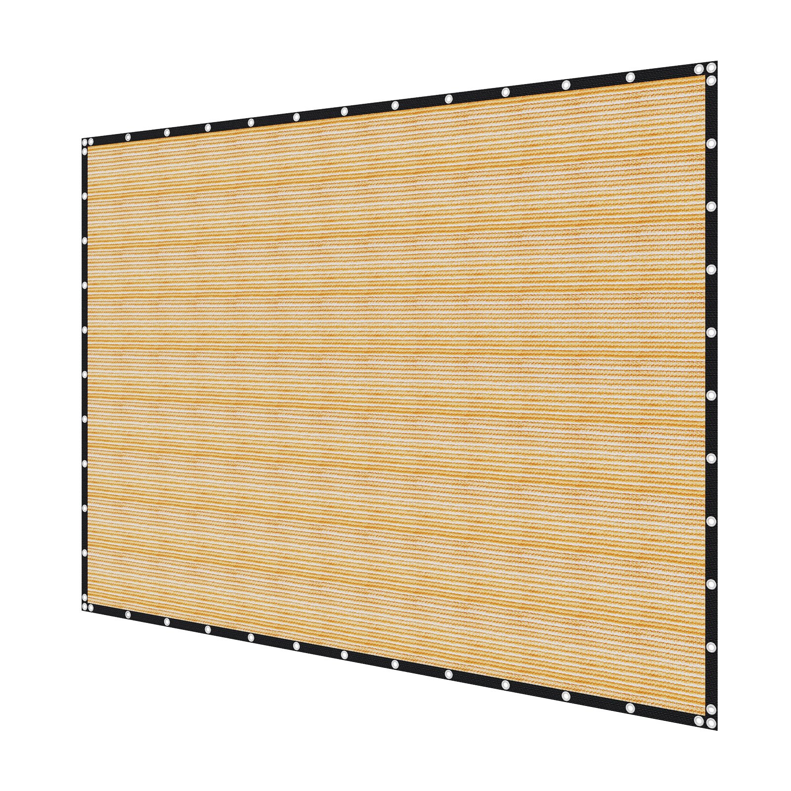 VEVOR 90% zonwerend schaduwdoek (366 x 610 cm) voor pergola met roestvrijstalen ringen, schaduwdoek met 160 g/m² HDPE-materiaal, voor buitenpatio, tuin en achtertuin (beige)