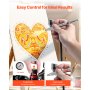 VEVOR Airbrush Set 1/6 HP met luchtcompressor en tank, 1 Dual Action Airbrush-pistool met 3 spuitmonden (0,2/0,3/0,5 mm) en slang, acrylverf en 1 ventilator, voor taartdecoratie, modelschilderen en nail art