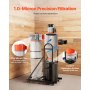 VEVOR Dust Collector, 763 CFM 1 Micron Cyclone Dust Collector, 1.5HP Dusts Separator with 12.5-Gallon Dust Collector Bag & Base Stand, Smart Cyclone Separation, Dusts Collection System for Woodworking