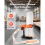 VEVOR Dust Collector, 800 CFM 2.5 Micron Vortex Cone Dust Collectors, 1HP Sawdust Collection System with 16-Gallon Dusts Collector Bag, Filter Bag, and Casters, 2800 RPM High Speed, for Woodworking
