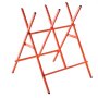 VEVOR Saw Horses, 2 Pack Folding Work Horses, 260 lbs Load Capacity Sawhorse with Heavy Duty Legs, Adjustable Height Saw Horse with Non-Slip Foot Pads, for Woodworking, Carpenters & Contractors