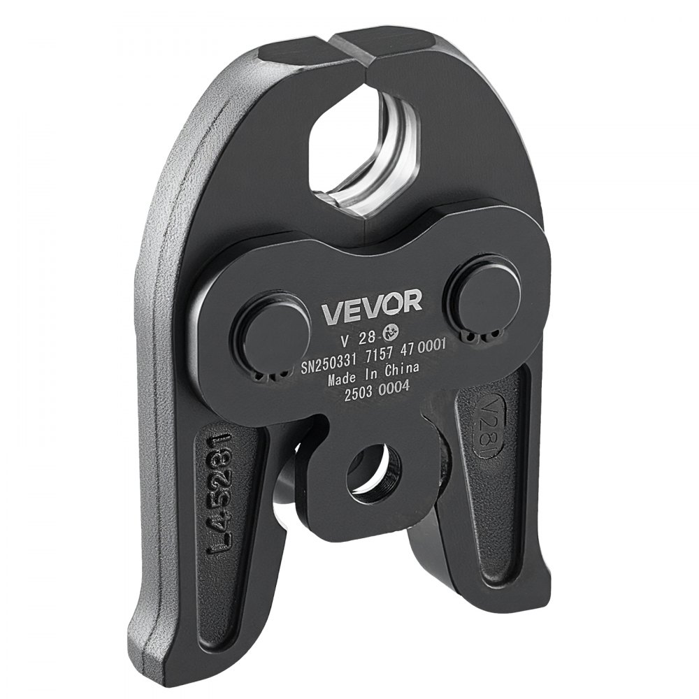 VEVOR V28 Pressing Jaw, 28mm Press Jaw for V-Type Stainless Steel Pipes, High-Strength Carburized Steel Crimping Jaws Compatible with Standard Press Tools