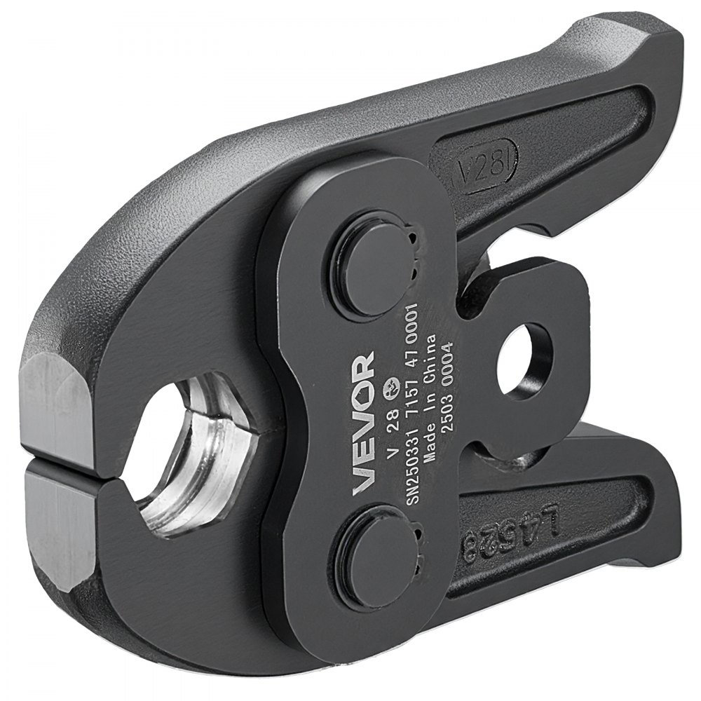 VEVOR V28 Pressing Jaw, 28mm Press Jaw for V-Type Stainless Steel Pipes, High-Strength Carburized Steel Crimping Jaws Compatible with Standard Press Tools