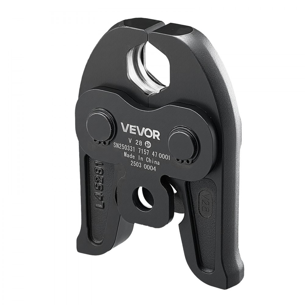 VEVOR V28 Pressing Jaw, 28mm Press Jaw for V-Type Stainless Steel Pipes, High-Strength Carburized Steel Crimping Jaws Compatible with Standard Press Tools