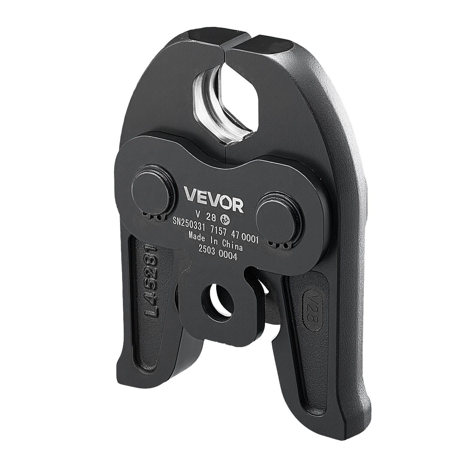 VEVOR V28 Pressing Jaw, 28mm Press Jaw for V-Type Stainless Steel Pipes, High-Strength Carburized Steel Crimping Jaws Compatible with Standard Press Tools