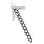 VEVOR Attic Ladder, 660LBS/299.4KG Capacity, Fits 8.5 to 9.4 ft Ceiling Height and 39.4 x 27.5 inch Opening Size, Alloy Steel Pull-Down Retractable Ceiling Stair with Pulling Rod for Attic Loft Roof
