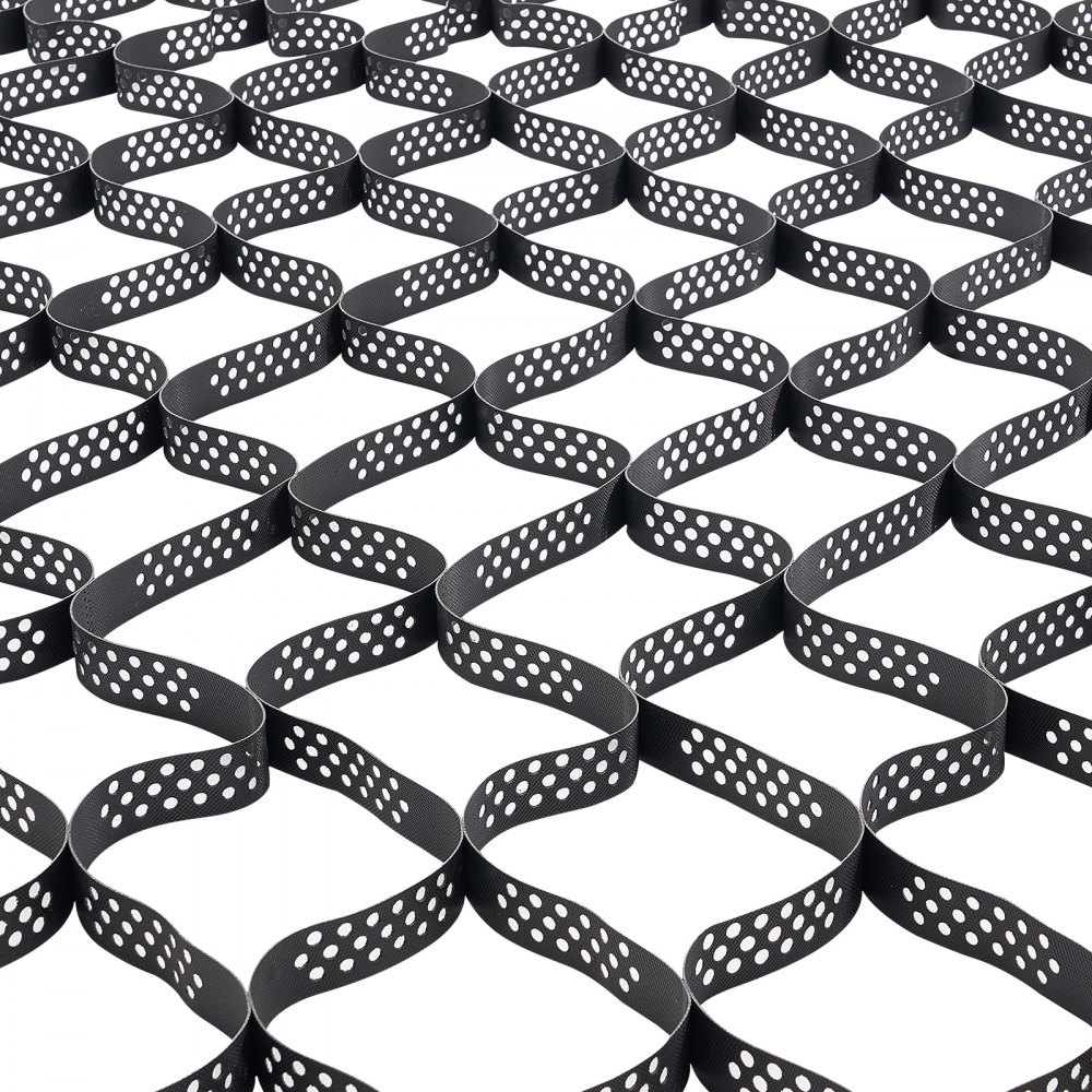 VEVOR Grindrooster, 50 mm diep, gazonrooster 5000 x 1980 mm, grindhoningraat, HDPE honingraatrooster, doorlatend geogrid voor opritstabilisatie, voor tuin, terras, looppad, camperparkeerplaats