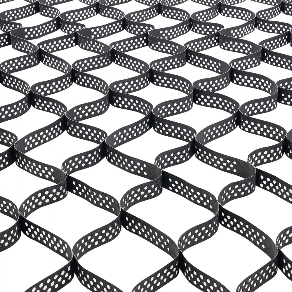 VEVOR Grindrooster, 50 mm diep, gazonrooster 5200 x 2700 mm, grind honingraat HDPE, honingraatrooster, doorlatend geogrid voor opritstabilisatie, voor tuin, terras, looppad, camperparkeerplaats