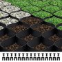 VEVOR Gravel Grid, 2 Inch Depth, 26.87 x 3.94 FT / 8200 x 1200 mm, 1880 LBS Per Sq ft Grass Ground Retainer, Permeable Geo Grids Driveway Stabilization, for Garden, Patio, Walkway, RV Parking Slopes