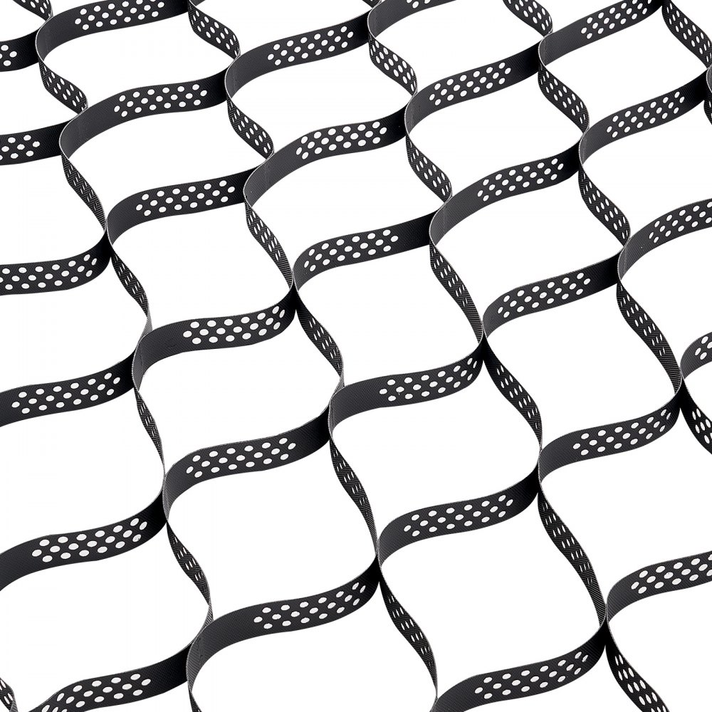 VEVOR Grindrooster, 50 mm diep, gazonrooster 10.000 x 3.000 mm, grindhoningraat, HDPE honingraatrooster, doorlatend geogrid voor opritstabilisatie, voor tuin, terras, looppad, camperparkeerplaats