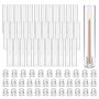 VEVOR 36-delige glazen cilinderset voor kaarsen, stormlantaarns 65x350mm, kaarsenglazen van borosilicaatglas, bodemloze kaarsenkappen, windbestendige kaarsenhouders voor bruiloften, kerst en feestdecoraties
