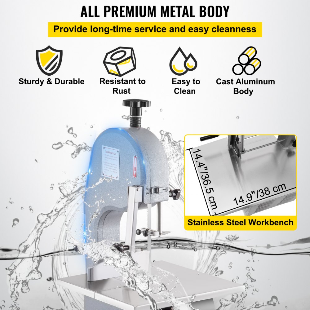 VEVOR Bone Vleessnijder Botten Snijmachine 850W Bevroren Vlees Botten Machine