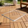 VEVOR putdeksel met frame 60 x 60 cm, onzichtbaar putdeksel, bestraatbare septictankdeksel van aluminiumlegering voor geïntegreerde afwatering op looppaden in tuinen en op terrassen.