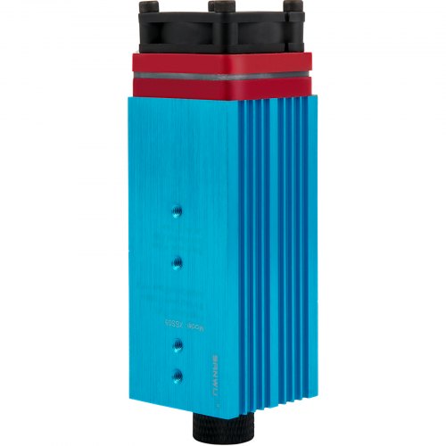 VEVOR Laser Module CNC 5500 mW Module Graveerkop 445-450 nm Blauwe 12V 1A TTL/PWM Laserinterface 2 Pinnen Puntmodus Werkafstand 20-50 mm voor Graveermachine Brander 1610pro, 3018, 3018pro 44x44x70 mm