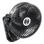 VEVOR Mini Clip-on Ventilator, Bureauventilator met LED, USB-poort, 3 snelheidsstanden en circulatiestand, Circulatieventilator voor bureau, golfkar, kamperen, loopband, kantoor