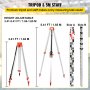 VEVOR 360° Self-Leveling Rotary Laser Level Kit Red Beams+ 1.65M Aluminum Tripod + 5M 5-Section Staff