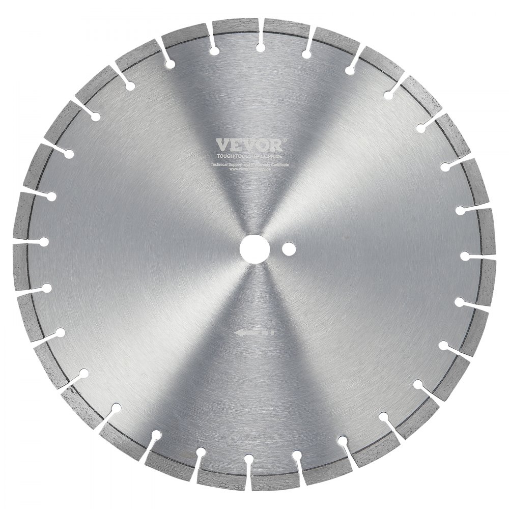 VEVOR Diamond Blade 16inch Concrete Saw Blade Wet or Dry 0.47inch Flat Teeth