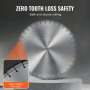 VEVOR Diamond Blade, 18inch/450mm Concrete Saw Blade Wet or Dry, 0.47inch/12mm Flat Teeth Diamond Segment Blade, Universal 1 inch/25.4 mm Center Hole Diameter, for Concrete Cement Board Tile Brick