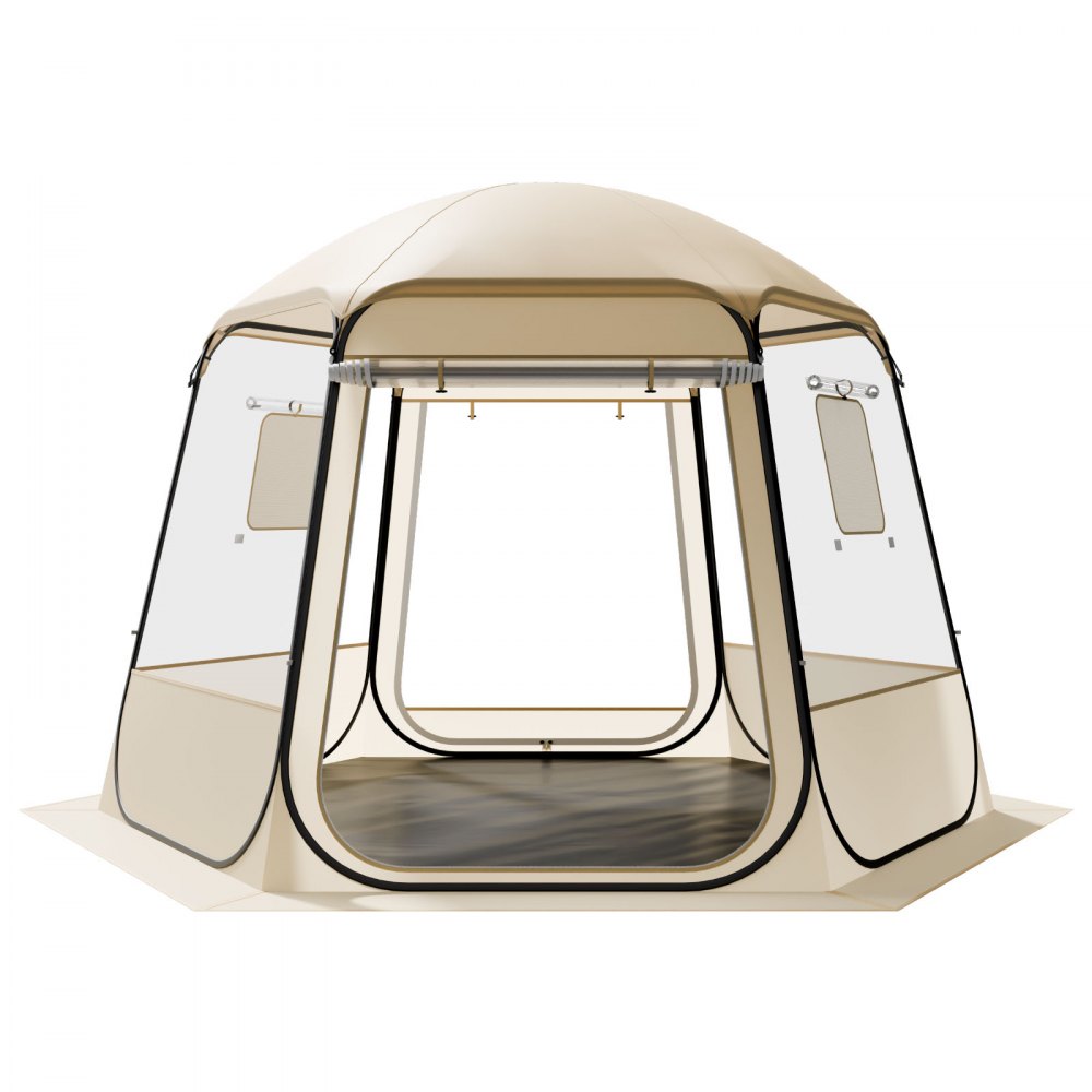 VEVOR Pop-up Bubble Tent, 305 x 275 x 220 cm, Transparante Campingtent, Tuinkoepeltent met ramen, Sporttent, 540° Panoramisch uitzicht, voor 4-8 personen, Terras, Achtertuin