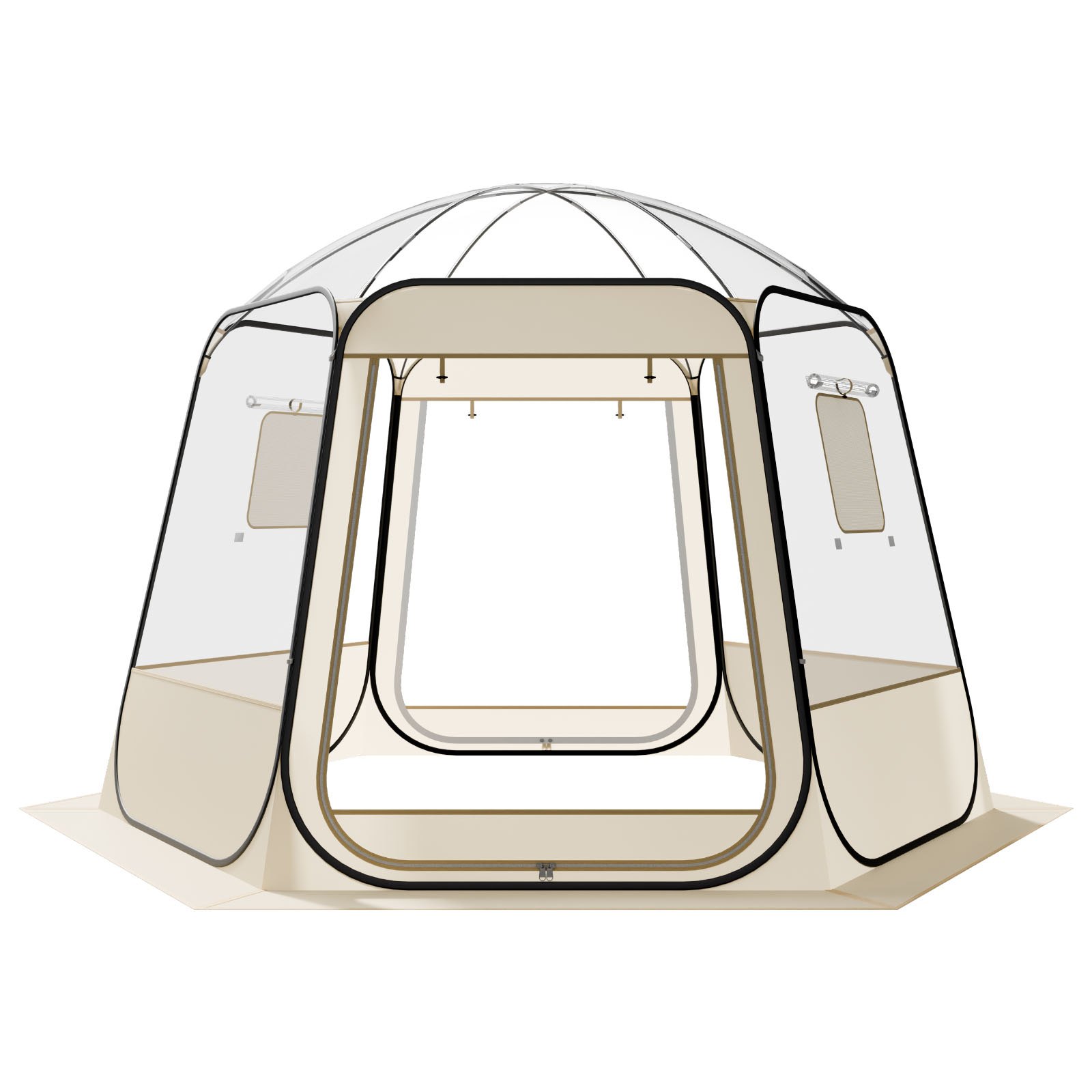 VEVOR Pop-up Bubble Tent, 305 x 275 x 220 cm, Transparante Campingtent, Tuinkoepeltent met ramen, Sporttent, 540° Panoramisch uitzicht, voor 4-8 personen, Terras, Achtertuin